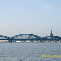 Hohenzollern Bridge crossing the Rhine