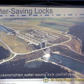 Aerial image of water-saving locks
