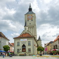 View of Deggendorf Old Town Hall from Oberer Stadtplatz