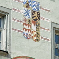 Various Bavarian coat of arms on the Old Town Hall