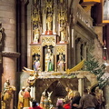 Nativity scene inside Freiburg cathedral