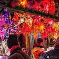 Colourful lights and shawls