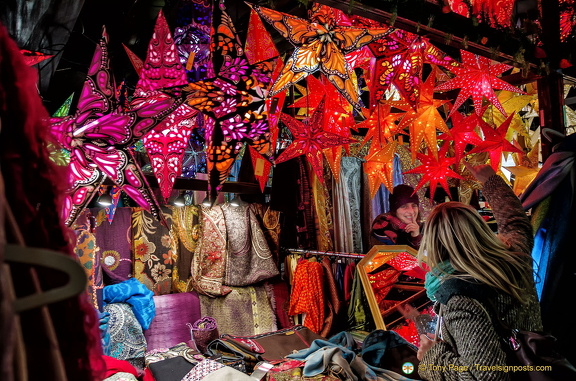 Christmas market stall