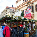 Santa advertising Glühwein (1900 visits) Leipzig Christmas market on Marktplatz Santa advertising Glühwein