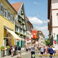 Hauptstrasse shops and the Zum Roten Ochsen restaurant
