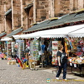 Souvenir stalls in Heidelberg Marktplatz