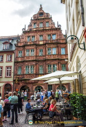 The Renaissance architecture of Hotel Zum Ritter St Georg at Hauptstrasse 178