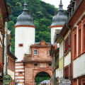 View down Steingasse, towards the towers of the Alte Brucke