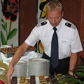 Helmut making sure that the deserts are tempting
[Main Locks - Europe River Cruise - Germany]
