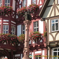 Miltenberg's marketplace, Schnatterloch, in the historical Old Town