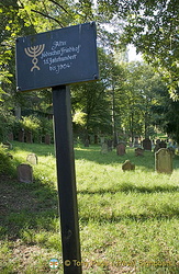 Jewish cemetery at the back of the town