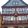 In Miltenberg look up past the lst floor of buildings and you'll see interesting adornments