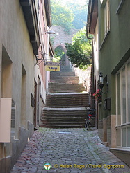 A great thing to do in Miltenberg is to explore all the back alleys and little laneways