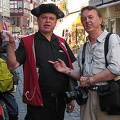 Willy Herth, Miltenberg's singing guide, trying to snare Tony for a tour. 