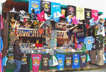 Oktoberfest t-shirts, hats and other souvenirs
