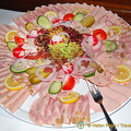 A platter of cold meats