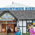 Augustiner beer on tap at Fischer-Vroni Oktoberfest tent.