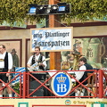 The bands plays oompah Oktoberfest music