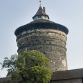 Imposing tower of the old city wall