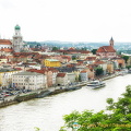 View of Passau and the Danube