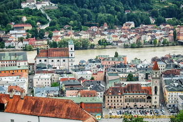 View of Passau from the Observation Tower