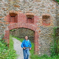 A medieval arch on way down from Veste Oberhaus