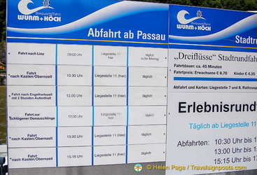 Information about Danube cruises from Passau