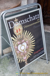 Domschatz - cathedral and diocesan museum. Entry is from the Neue Residenz