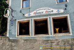Gasthof Blauer Bock, a local hotel destroyed by the Danube flooding
