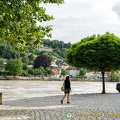 Walking along the Inn River front
