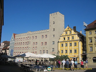 Haidplatz - One of Regensburg oldest square in the historic Old Town