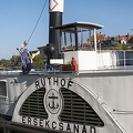 Ruthof Érsekcsanád - a steam tugboat which is a main exhibit of the Regensburg Schiffahrtsmuseum