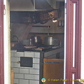 Inside the kitchen of Regensburg Wurstküchl