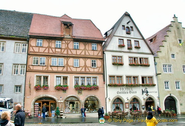 The historic Hotel Gotisches Haus claims to have housed an  emperor and crown prince.