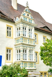 One of the many attractive buildings in Rothenburg