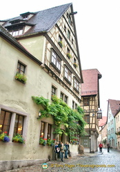Cobbled street of Rothenburg