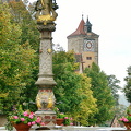 Herrnbrunnen is located on the former cattle market. An inscription on Herrnbrunnen dates this fountain to 1595.