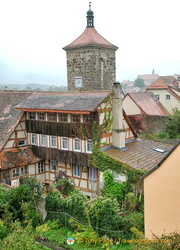 Rothenburg fortress tower view