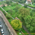 View of Rothenburg fortification wall from the Roderturm