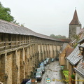 External wall view of Rothenburg's medieval wall
