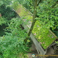 View of Rothenburg medieval wall from the Roderturm