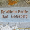 Donors to the preservation of the Rothenburg wall have their names displayed on the wall