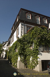 Breuer's Rudesheimer Schloss hotel has 23 rooms and 3 suites[Rudesheim - Rhine River Cruise - Germany]