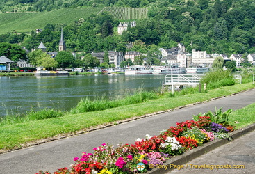 Moselle river view from Traben-Trarbach