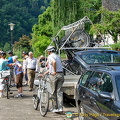 Getting ready for their Moselle bike tour