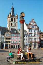 The market cross in Trier Hauptmarkt