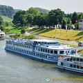 Our boat the River Princess (furthest from camera) in Trier