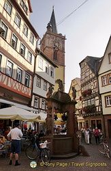 Wertheim historic centre and the Engelsbrunnen
