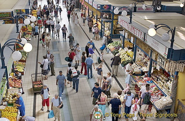 Produce section of the Great Market Hall