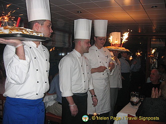 A parade by the chefs